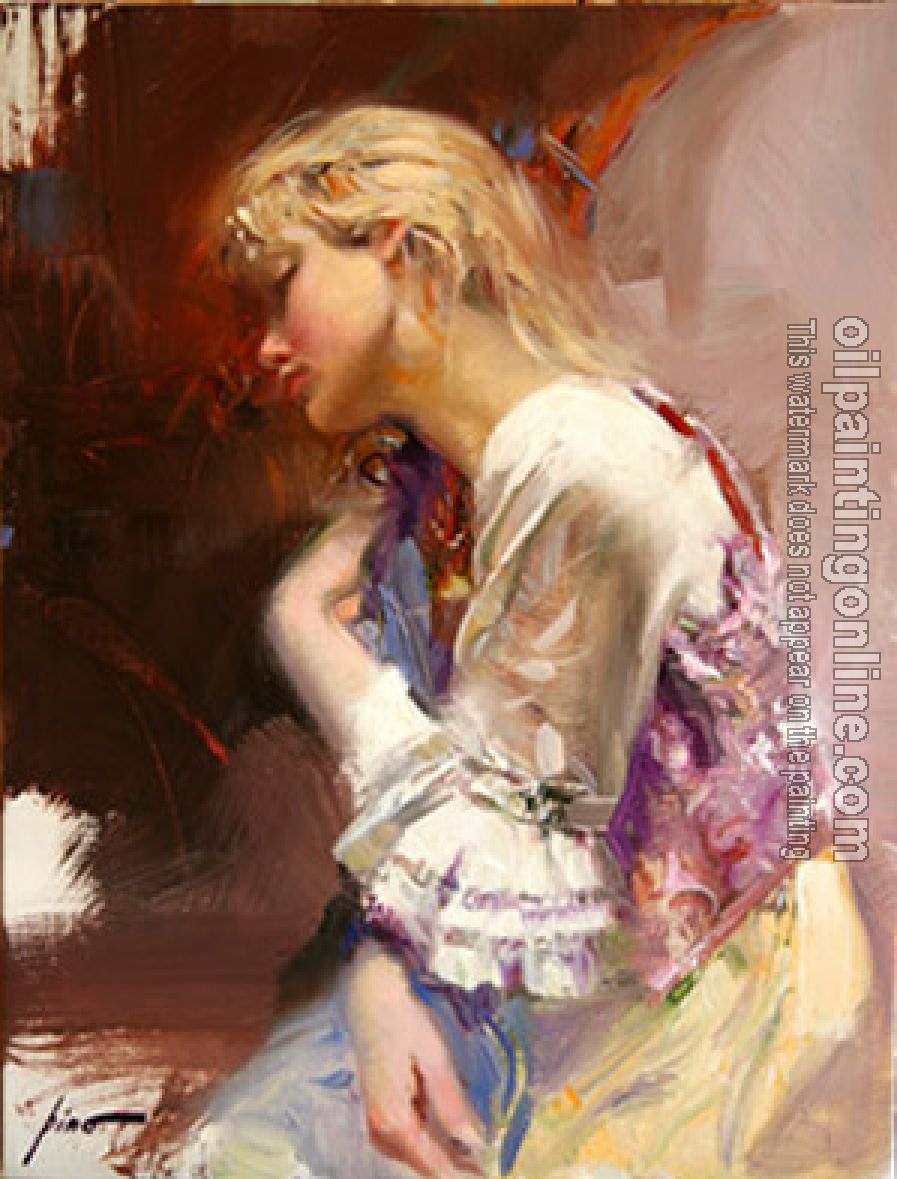 Pino Daeni - Impression oil painting.